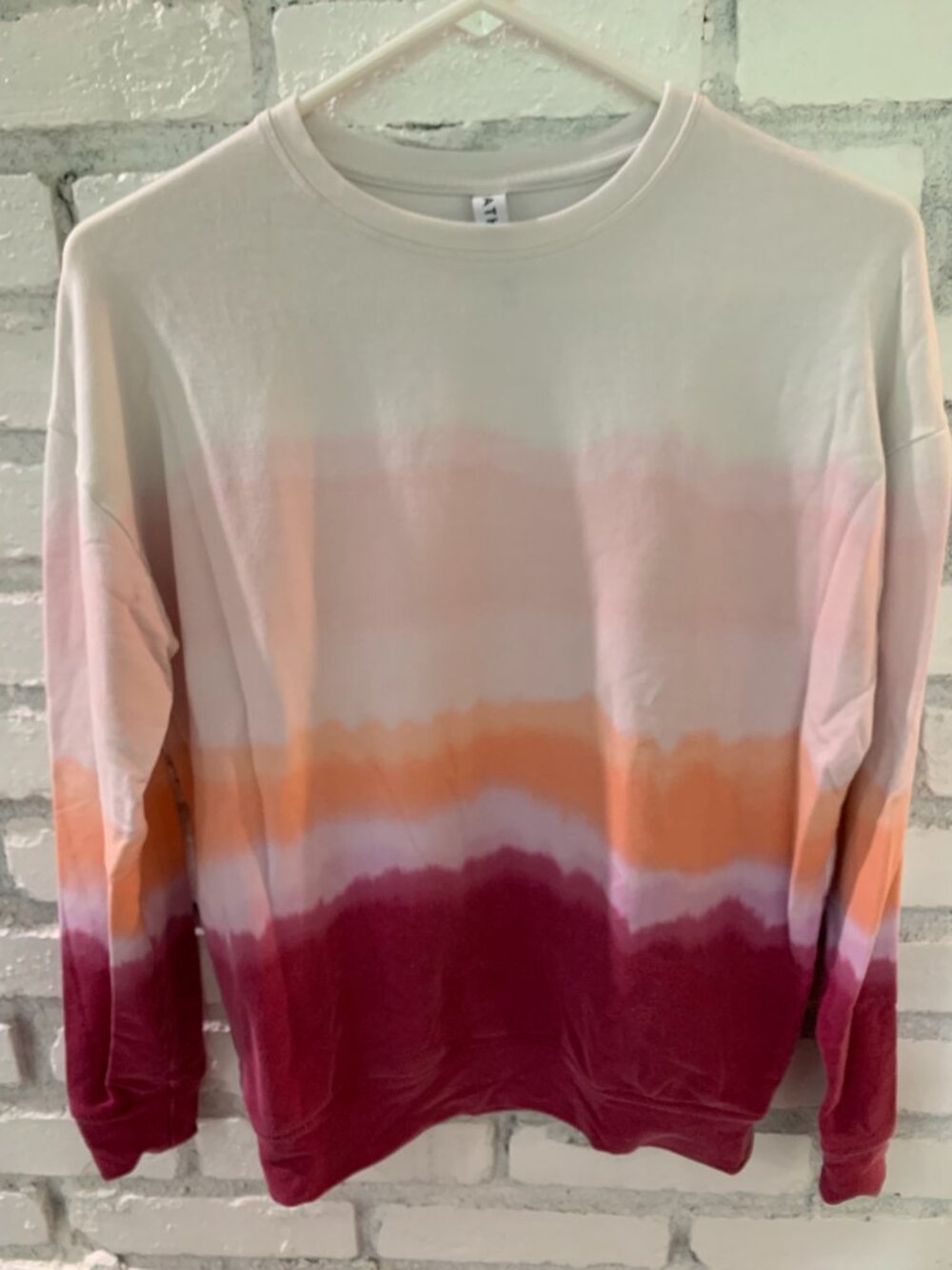 Athleta Balance Printed Pullover Sweatshirt - Vintage Plum